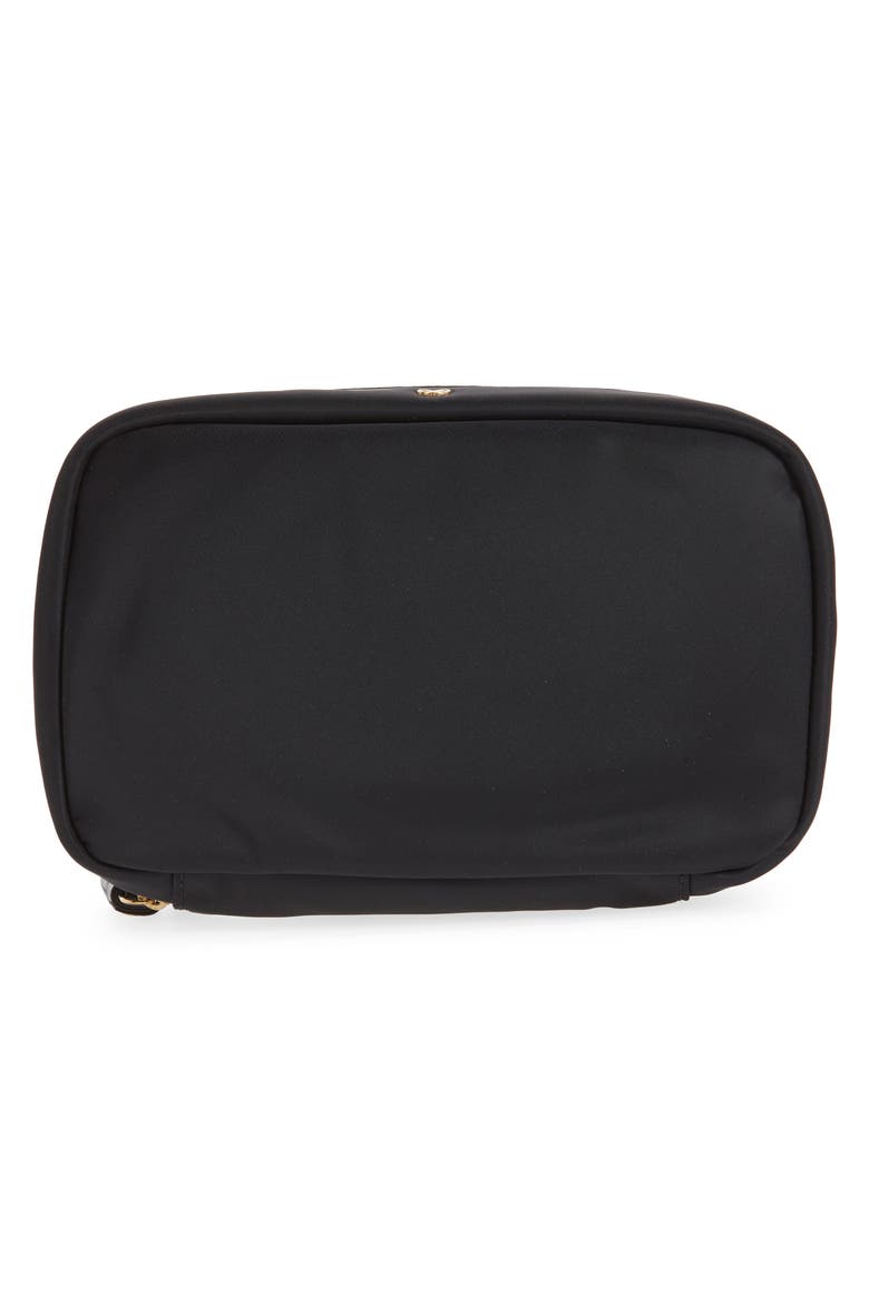 Zip Around Nylon Jewelry Case, Alternate, color, BLACK