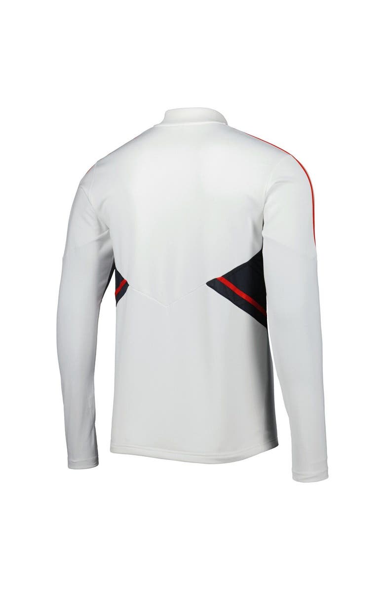 adidas Men's adidas White Bayern Munich Team Training AEROREADY Quarter-Zip Top, Alternate, color,