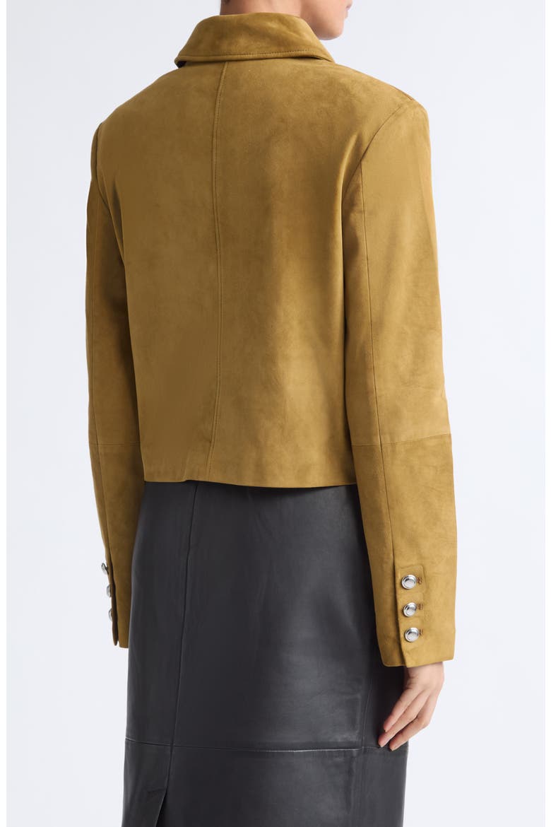 Astley Suede Jacket, Alternate, color, BREEN