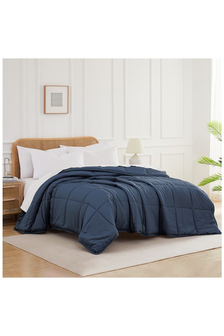 Vilano Down Alternative Comforter, Alternate, color, DARK BLUE