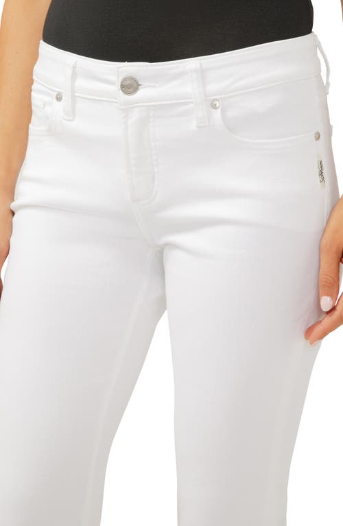 Shop Silver Jeans Co. Elyse Curvy Mid Rise Capri Jeans In White