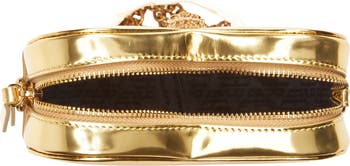 Kensington Heart Metallic Leather Crossbody Bag