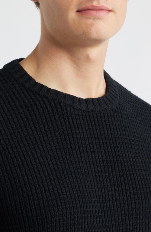 James Campbell Laggan Waffle Stitch Crewneck Sweater In Multi