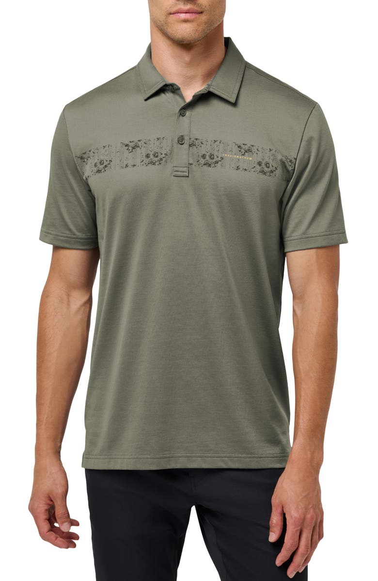 TravisMathew Overnight Stay Polo, Main, color, Dark Olive