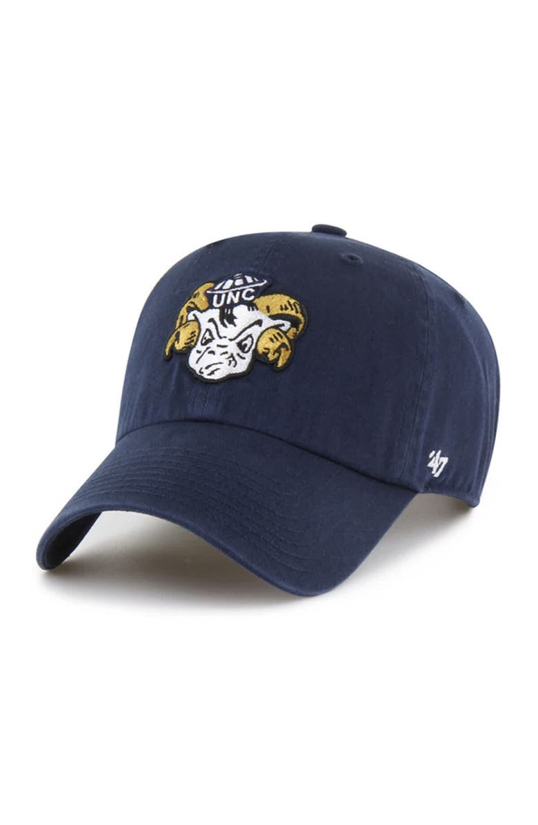 '47 Men's '47 Navy North Carolina Tar Heels Vault Clean Up Adjustable Hat, Main, color, 