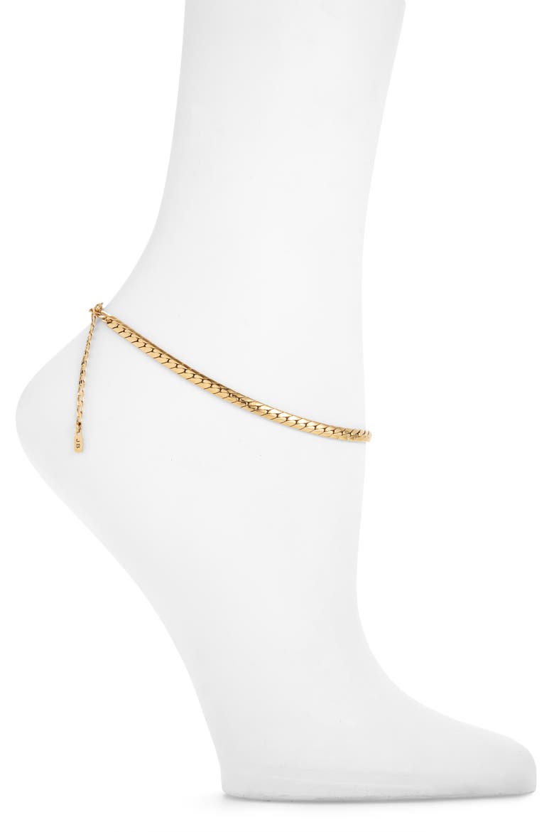 Priya Anklet, Main, color, HIGH POLISH GOLD