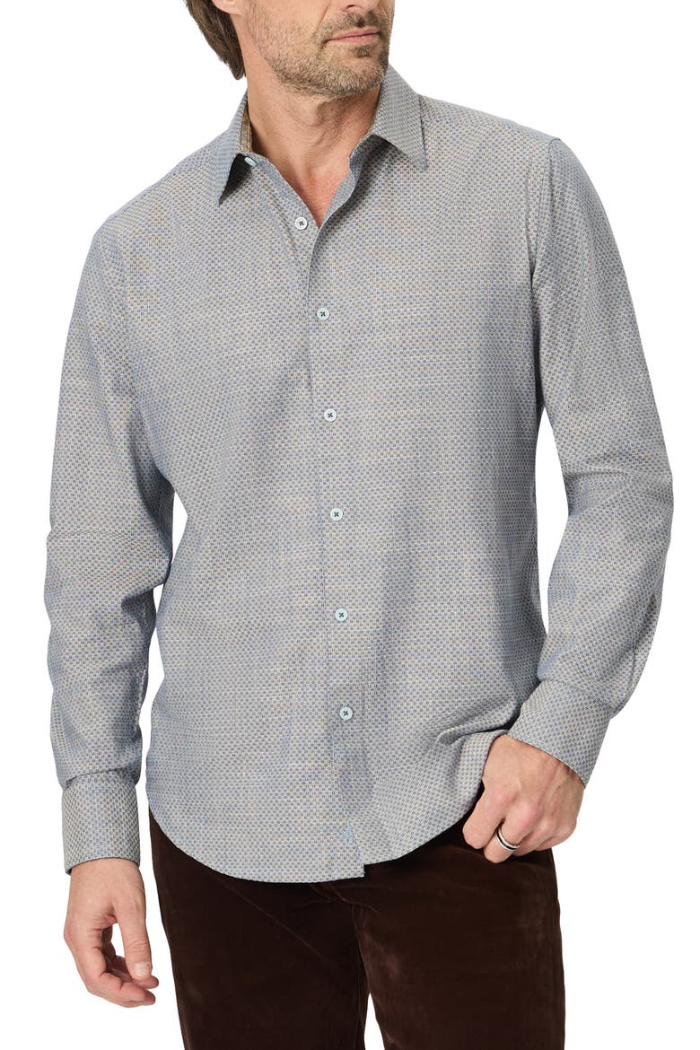 Grandadam Long Sleeve Cotton Shirt, Main, color, MULTI