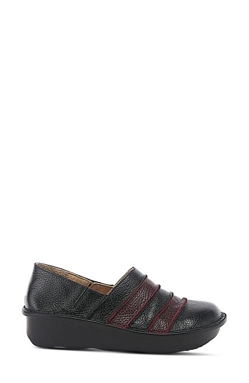 Spring Step Firefly Wedge Loafer In Black Multi