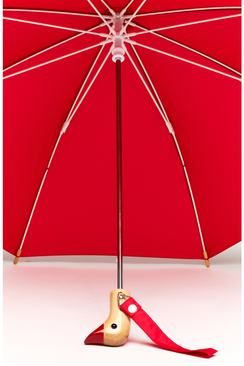 Meri Meri Duckling Kids' Umbrella, Alternate, color, Red