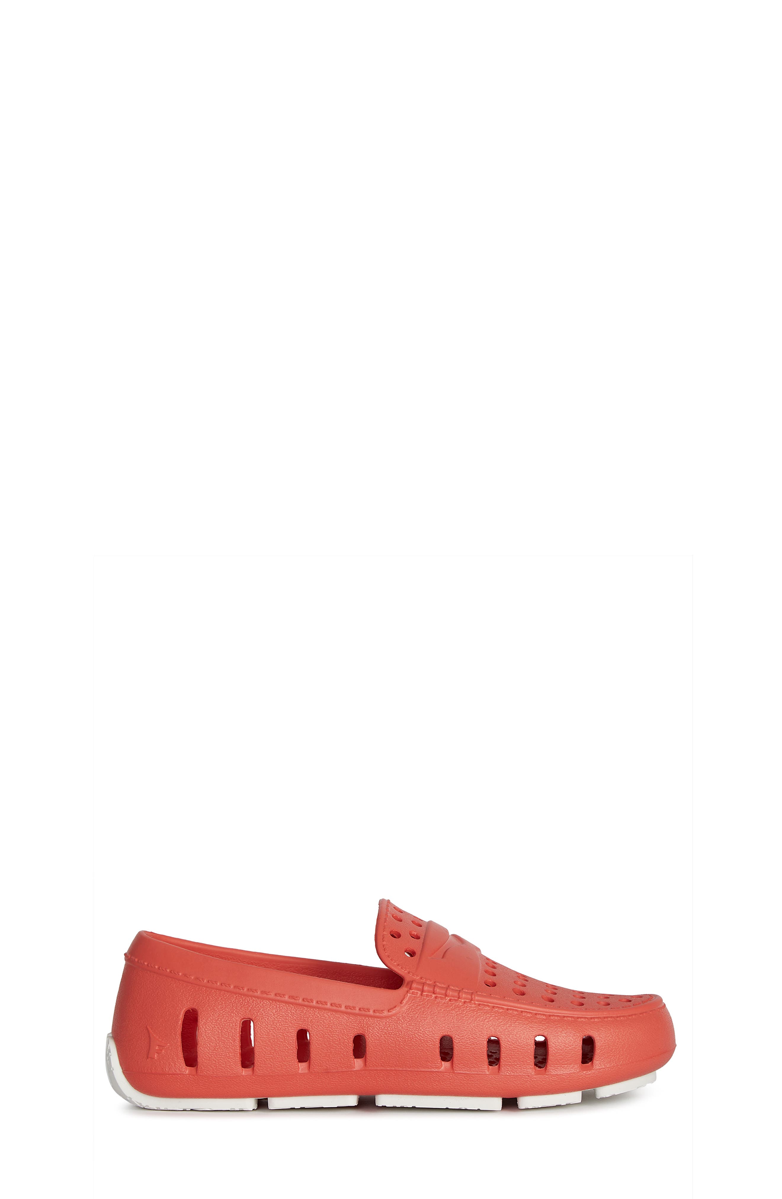 Kids' Prodigy Driver Loafer, Alternate, color, CORAL/ BRIGHT WHITE