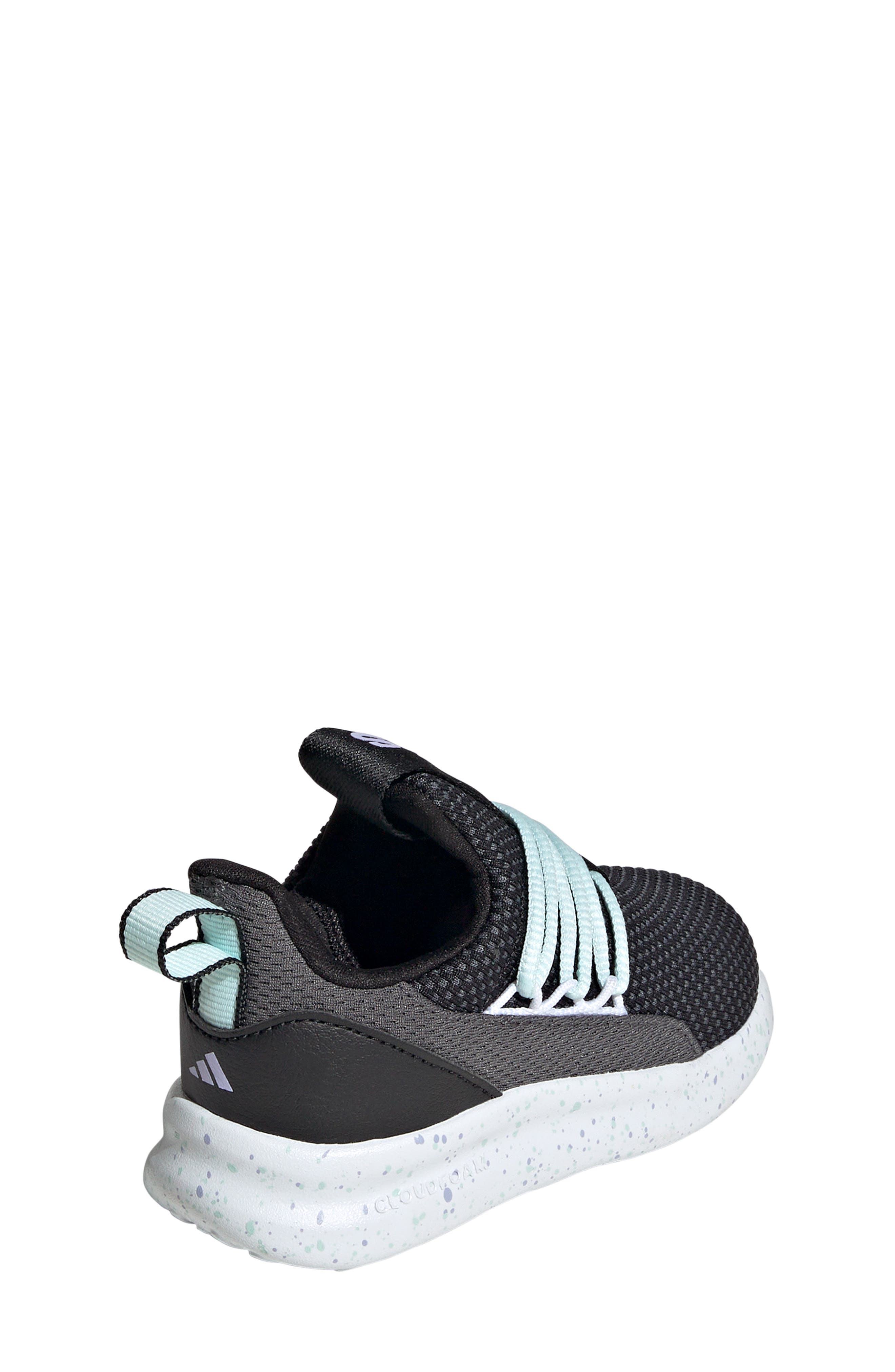 adidas Kids' Lite Racer Adapt 7.0 Sneaker, Alternate, color, Black/ Violet/ Mint