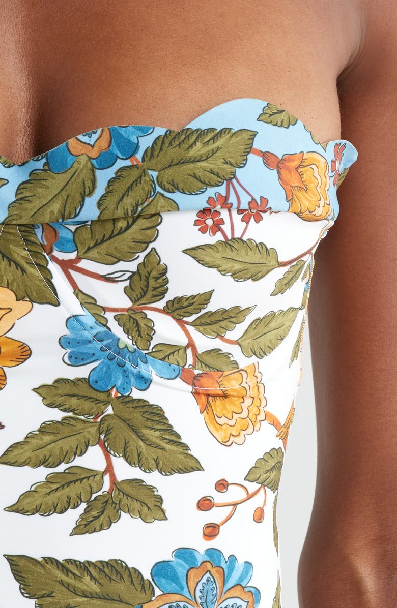 FARM Rio Garden Scarf Underwire One-Piece Swimsuit, Alternate, color, Garden Scarf Mix