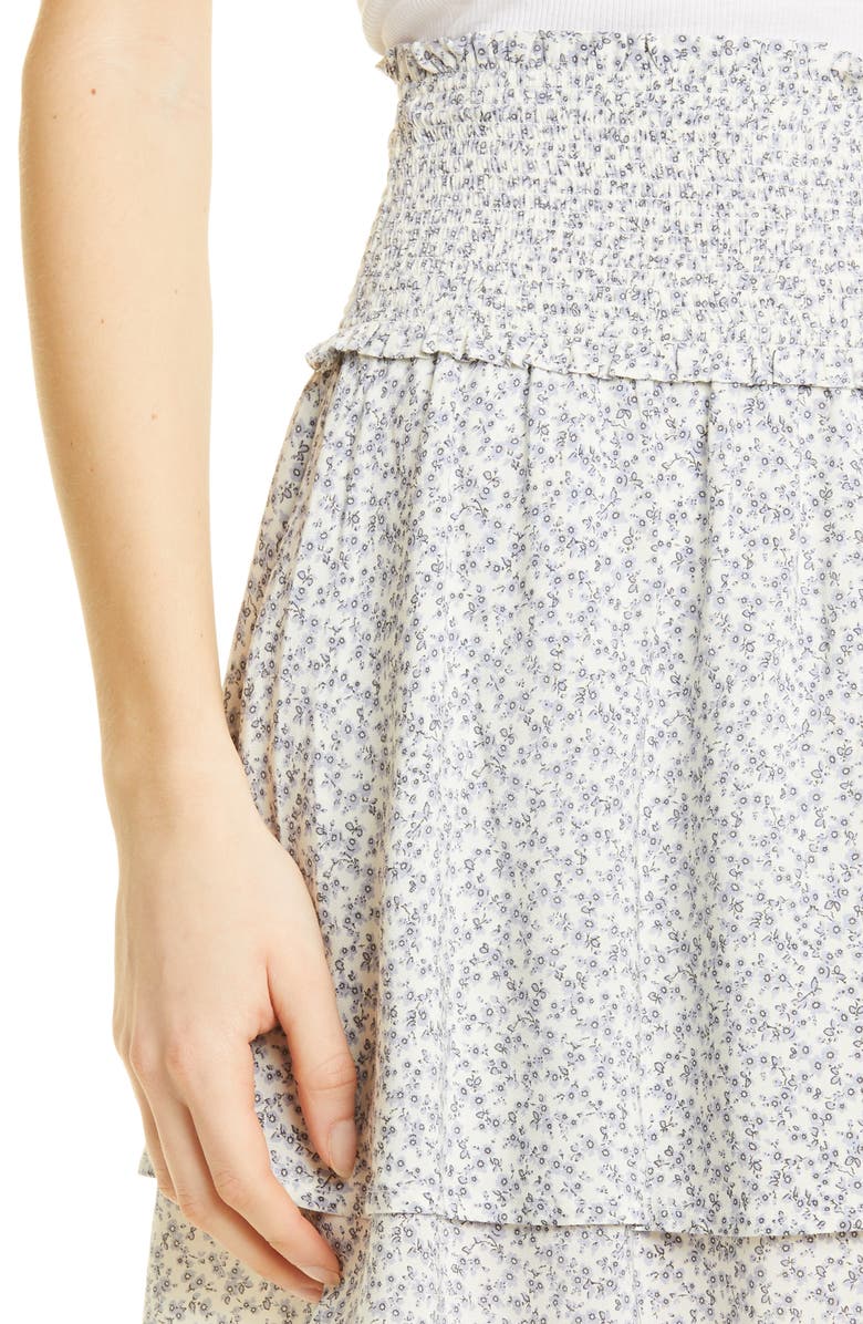 Rails Addison Smocked Floral Miniskirt, Alternate, color, 