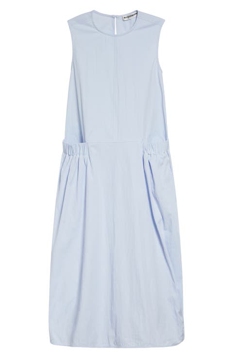 Cotton Blend Side Pocket Dress