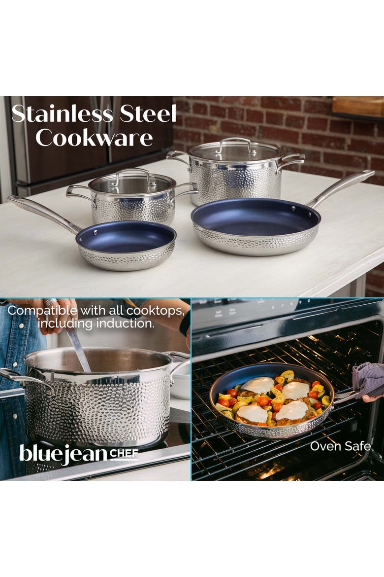 6-Piece Stainless Steel Cookware Set, Alternate, color, Silver