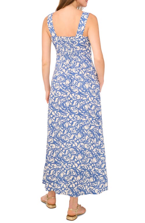 Vince Camuto Printed Square Neck Maxi Sundress