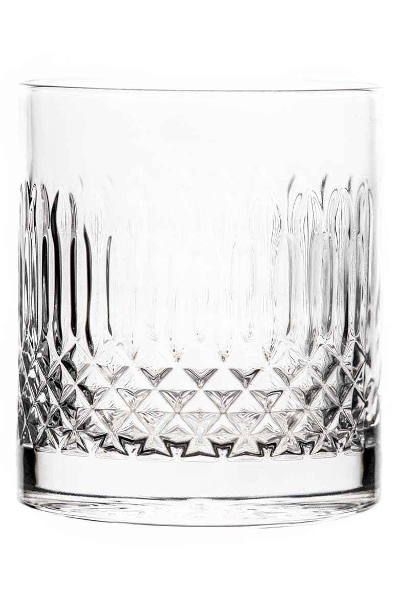 Luigi Bormioli Diamante Set of 4 Double Old Fashioned Glasses, Main, color, 