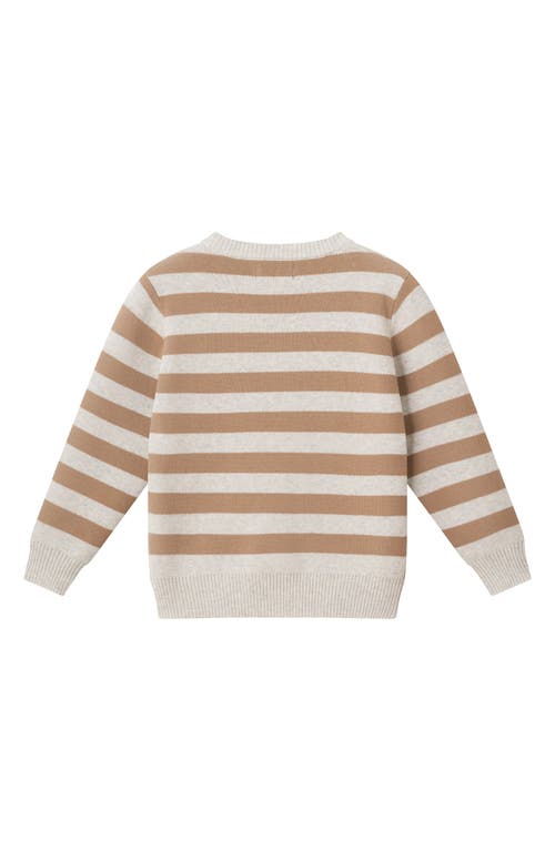 Andy & Evan Kids' Halloween Jacquard Cotton Crewneck Sweater In Multi
