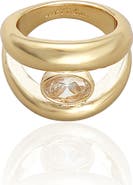 Ettika Smooth Dome Crystal Ring