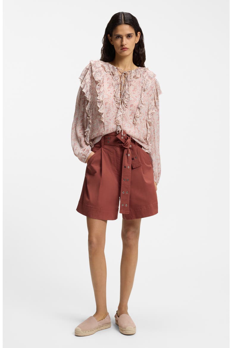 Tulina Twill Shorts, Alternate, color, HENNA