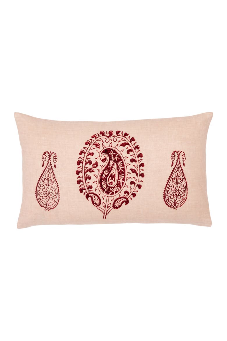 Tashkent Plum Lumbar Pillow Cover, Main, color, Plum