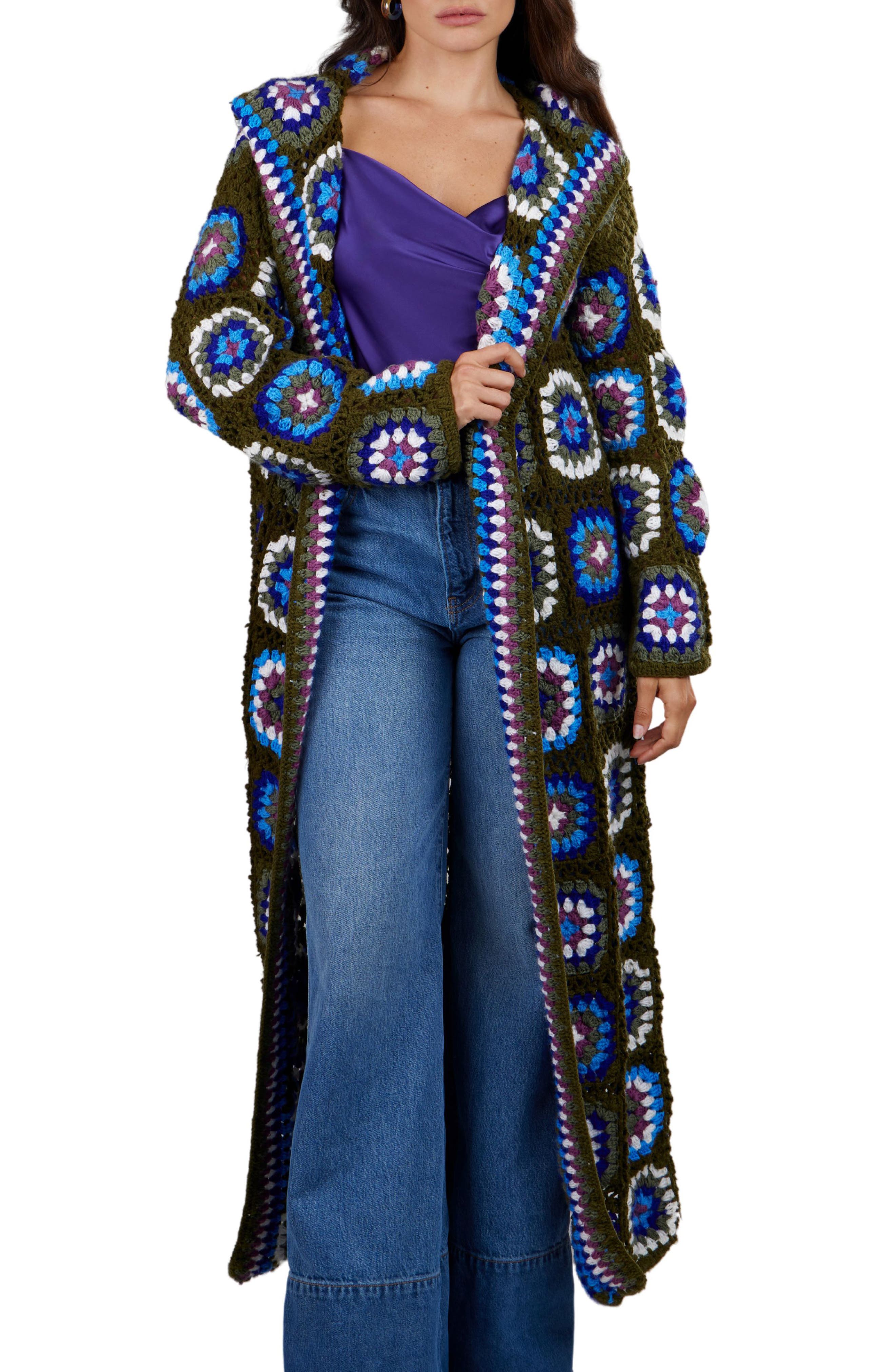 SAACHI Olive Long Sleeve Wool Sweater Dress