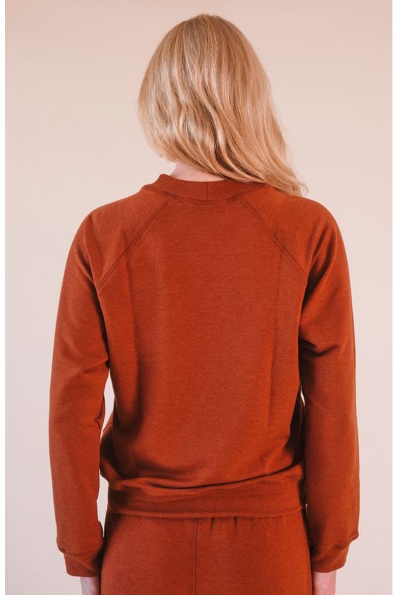Plus Agnes Organic Cotton + Tencel Jogger Pant, Alternate, color, Rust