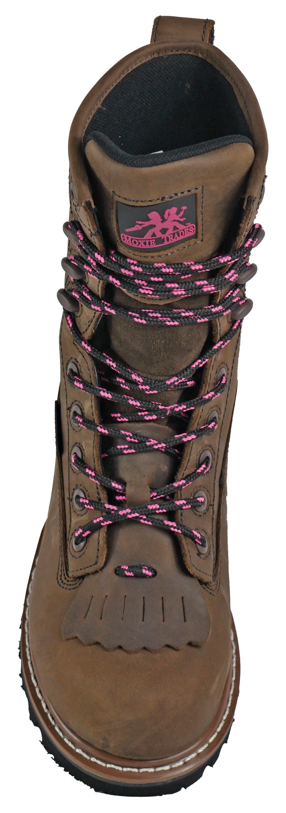 Moxie Trades Moxie Mareen Kiltie 8 Inch Composite Toe Work Boot, Alternate, color, Brown