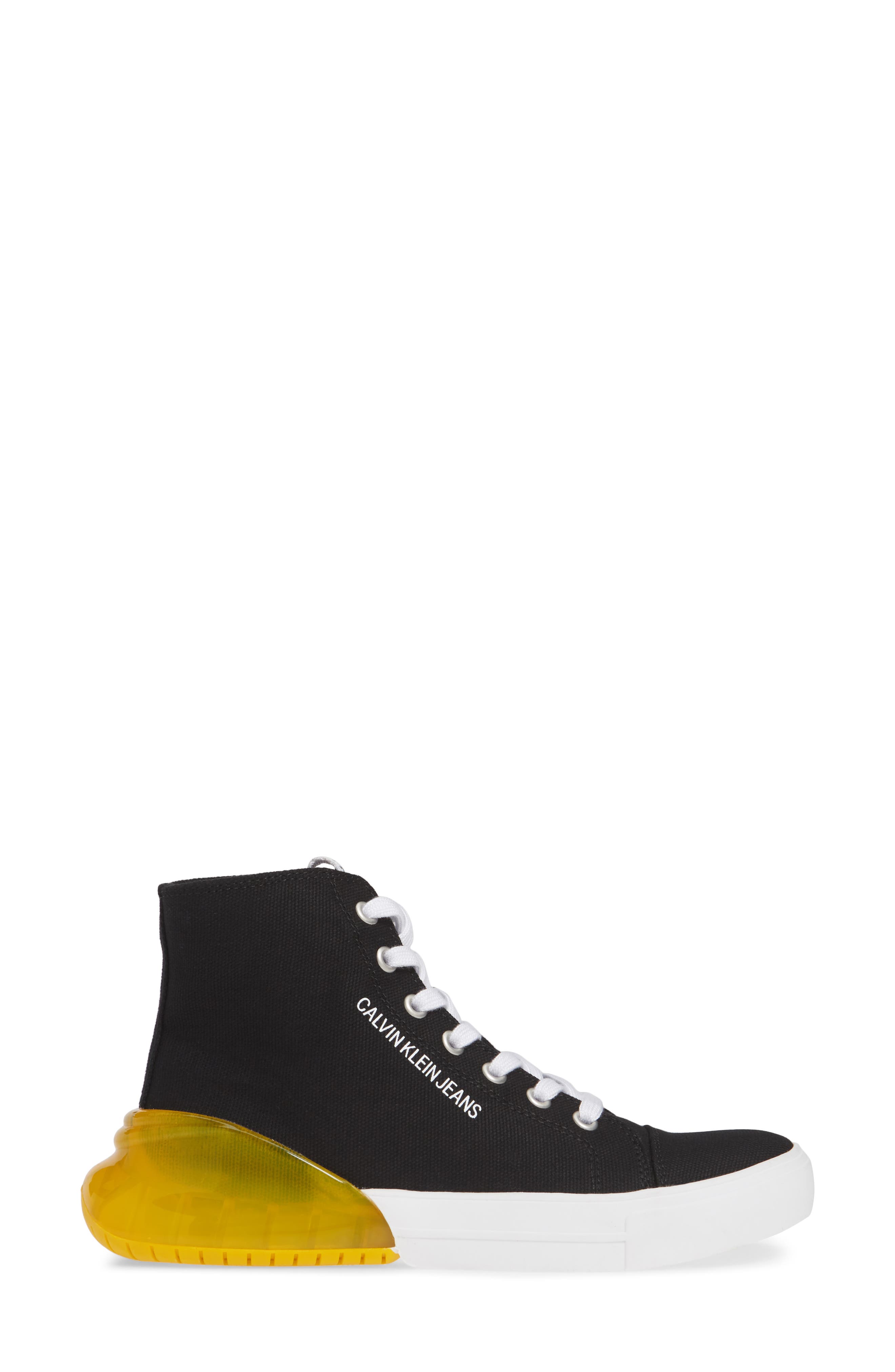 Moreen High Top Sneaker, Alternate, color, BLACK CANVAS