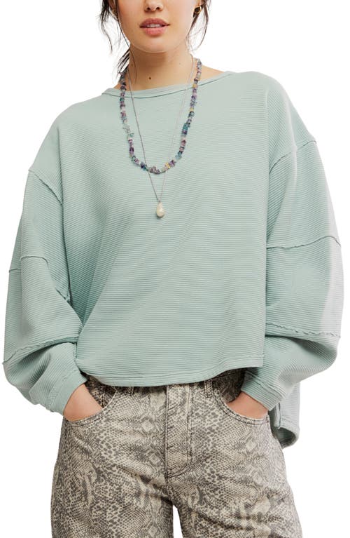 Free People Total Eclipse Oversize T-shirt In Green