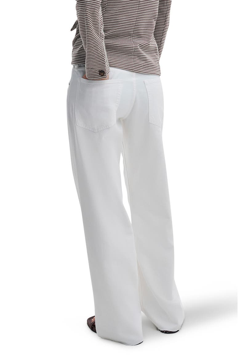 Cam Featherweight Low Rise Relaxed Straight Leg Jeans, Alternate, color, WHITE