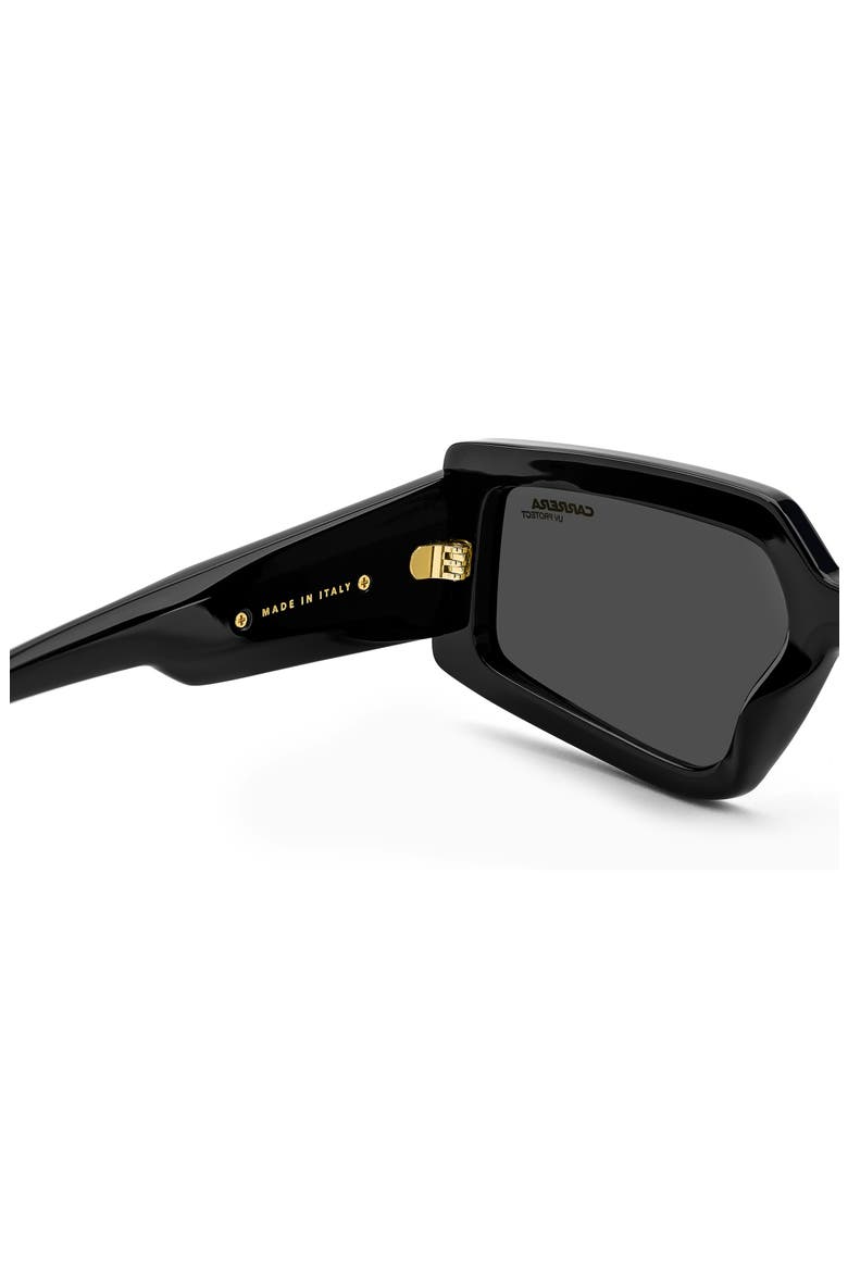 Victory 55mm Square Geometric Sunglasses, Alternate, color, BLACK GOLD/ GREY