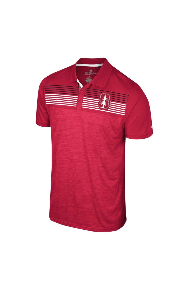 COLOSSEUM Men's Colosseum Cardinal Stanford Cardinal Langmore Polo, Alternate, color, Cardinal
