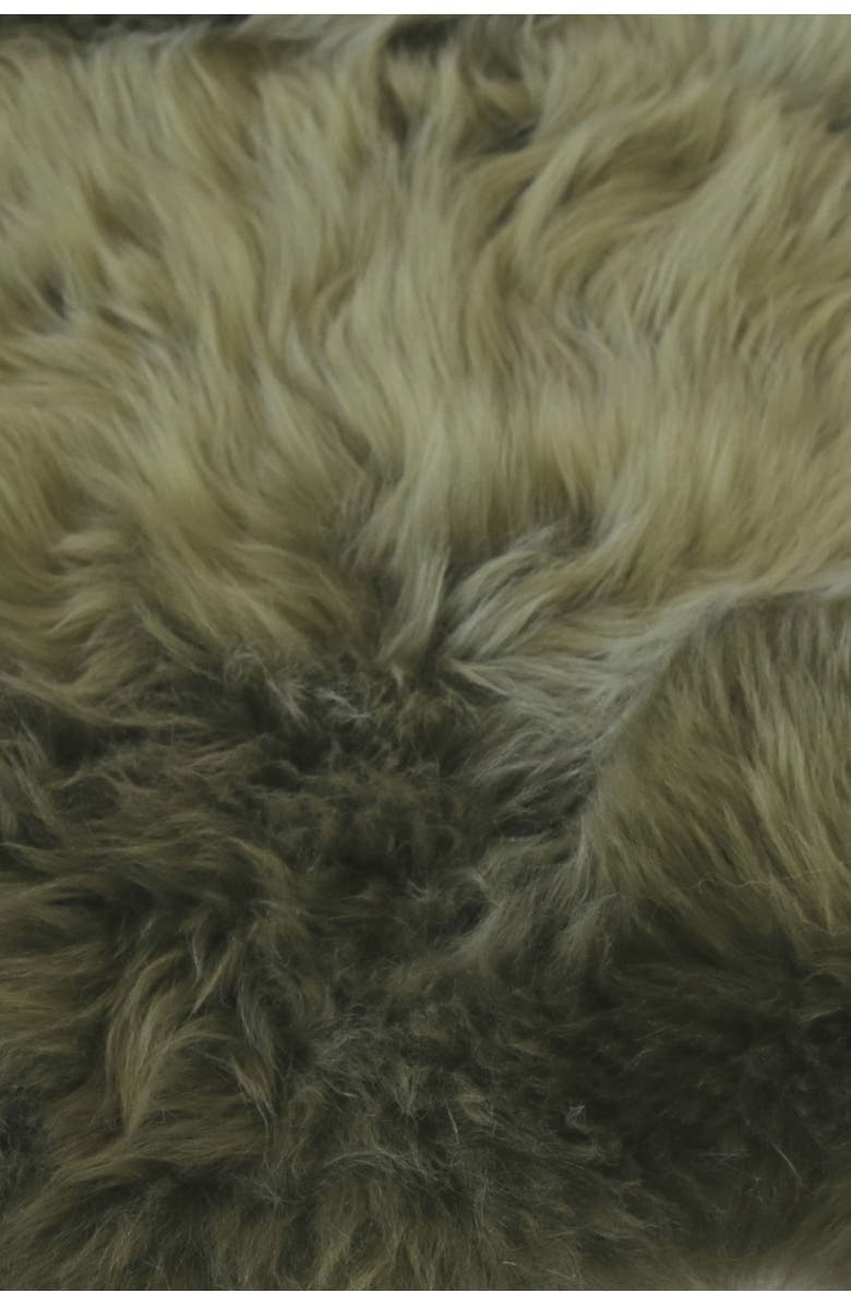 NATURAL Milan Genuine Sheepskin Shearling Throw 24" x 36", Alternate, color, Khaki