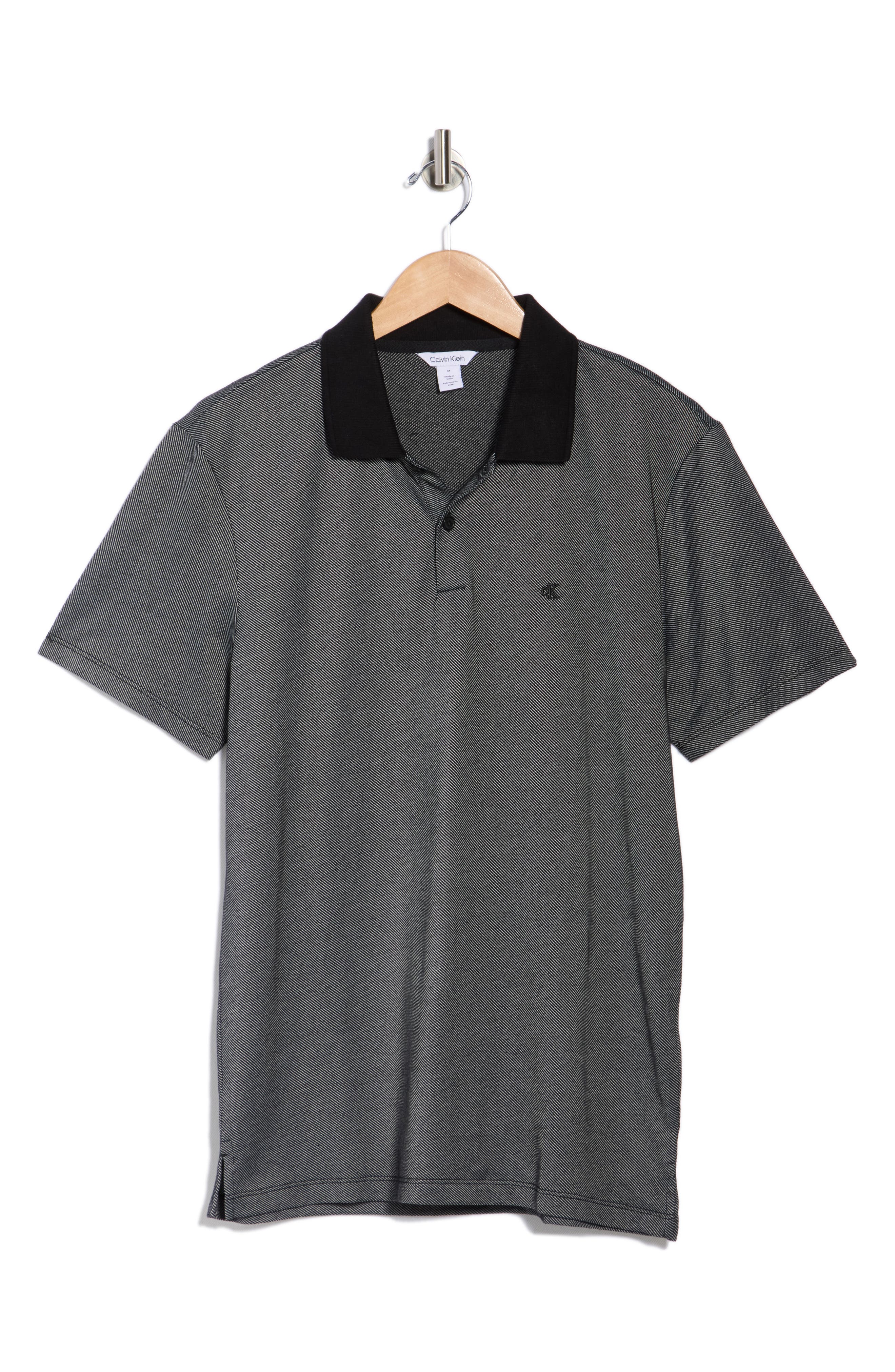 Calvin Klein Classic Fit Diagonal Jacquard Polo