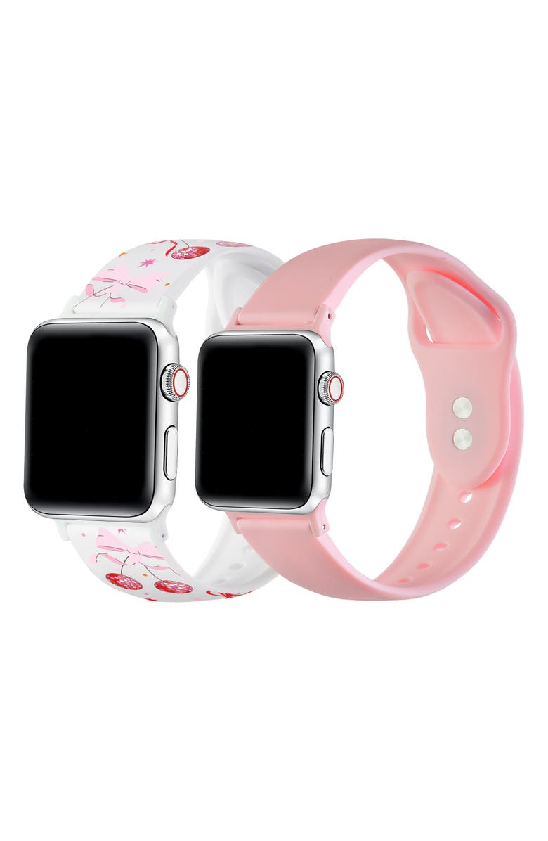 Posh Tech 2-Pack Silicone Apple Watch<sup>®</sup> Watchbands, Alternate, color,
