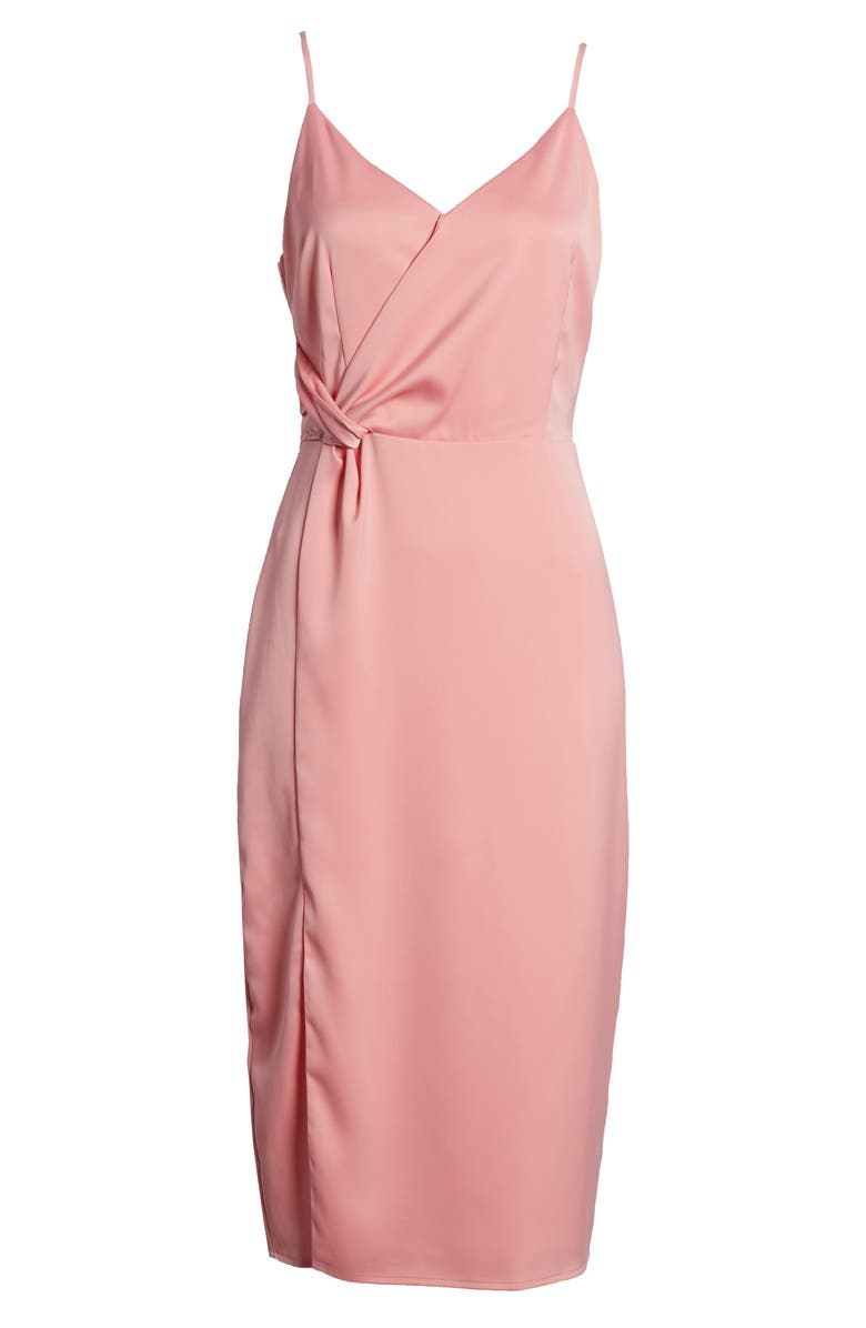 cupcakes and cashmere Aquila Faux Wrap Slipdress, Alternate, color, 