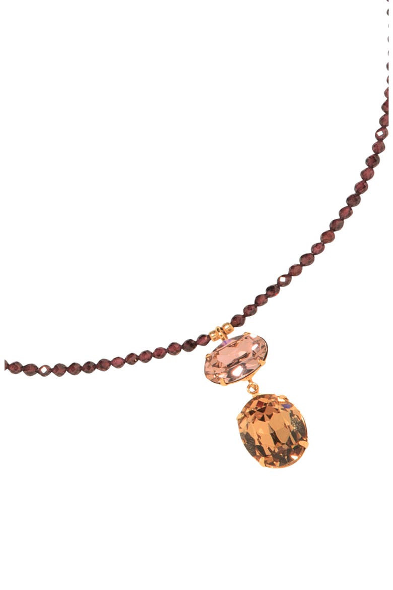 Freya Pendant Necklace, Alternate, color, GARNET