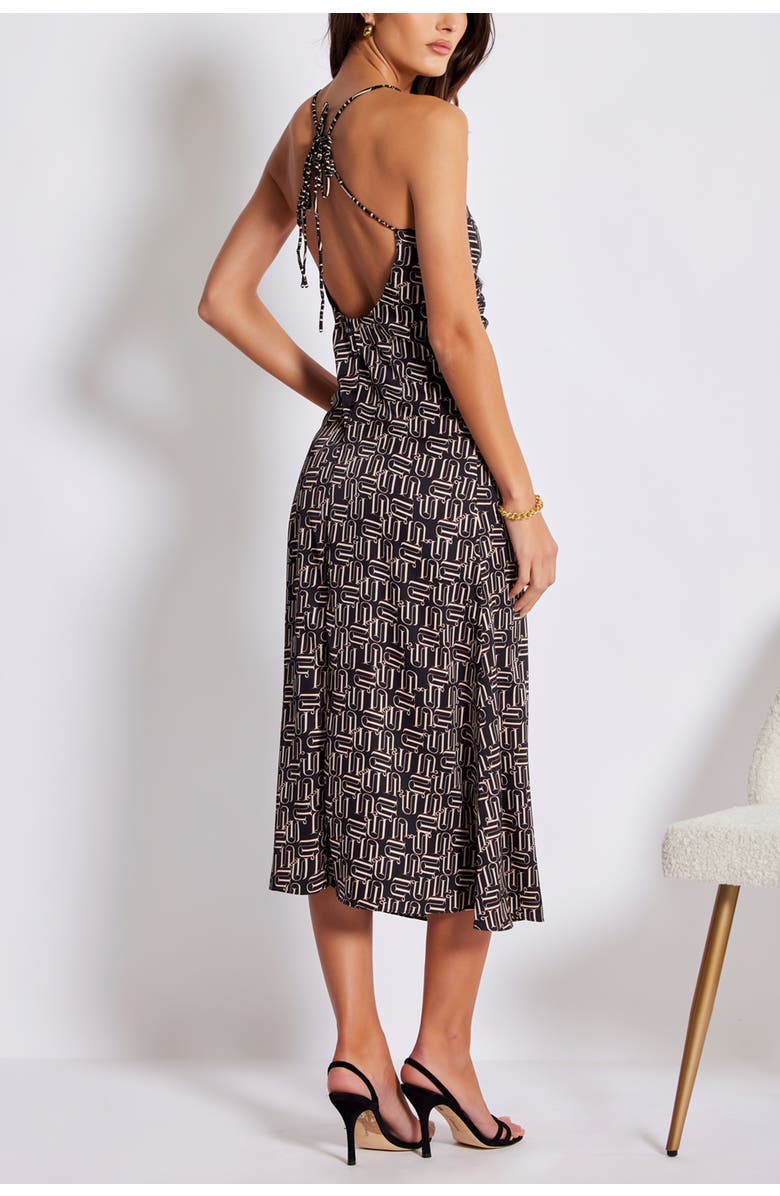 Bishop + Young Adria Ruched Front Dress, Alternate, color, Retro Print