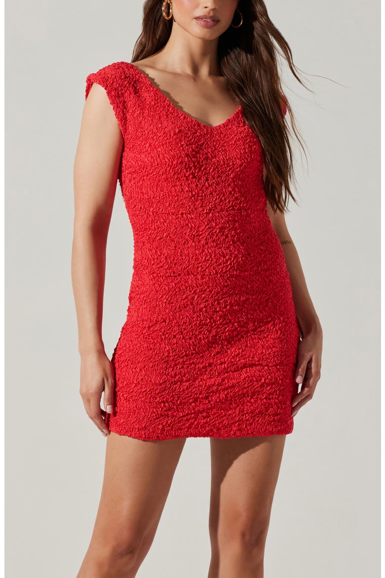 Odelle Minidress, Alternate, color, RED ORANGE
