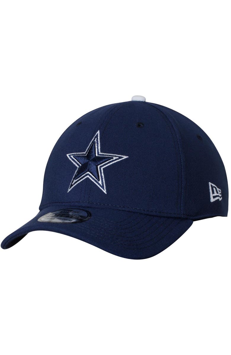 New Era Men's New Era Navy Dallas Cowboys Basic 39THIRTY Flex Hat, Main, color, 