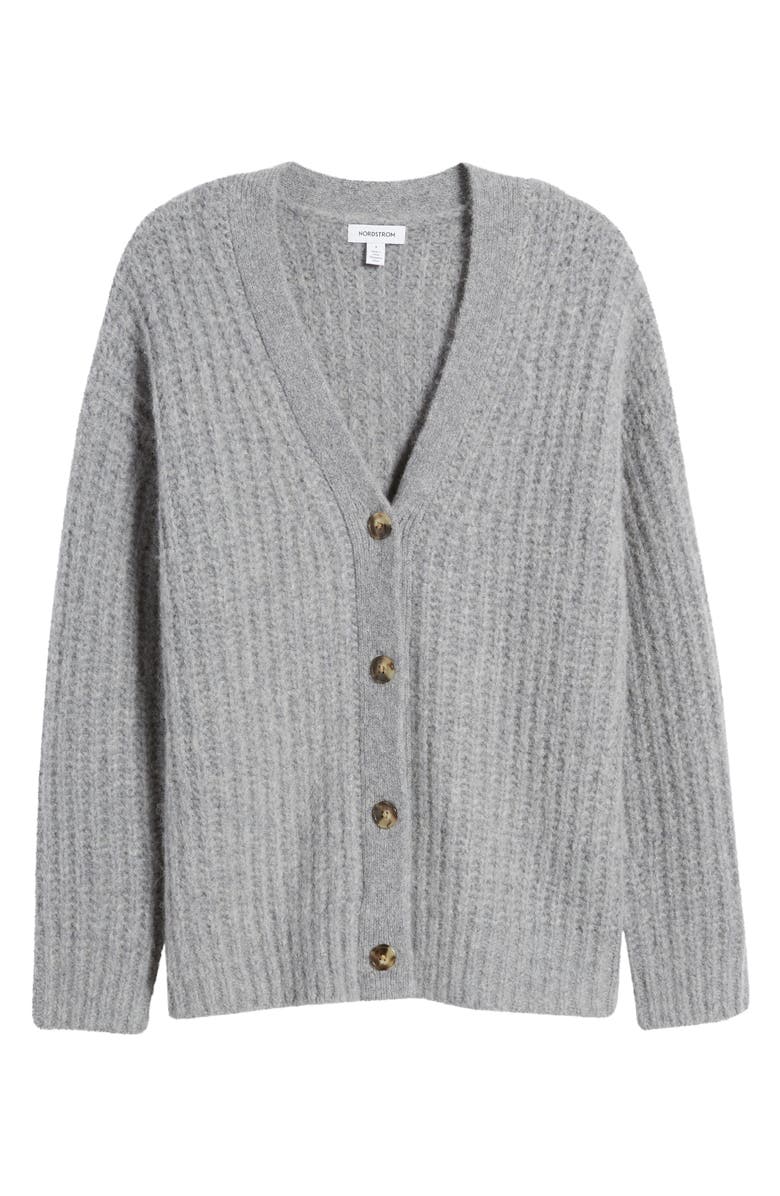 Nordstrom Rib Cozy Cardigan, Alternate, color, 