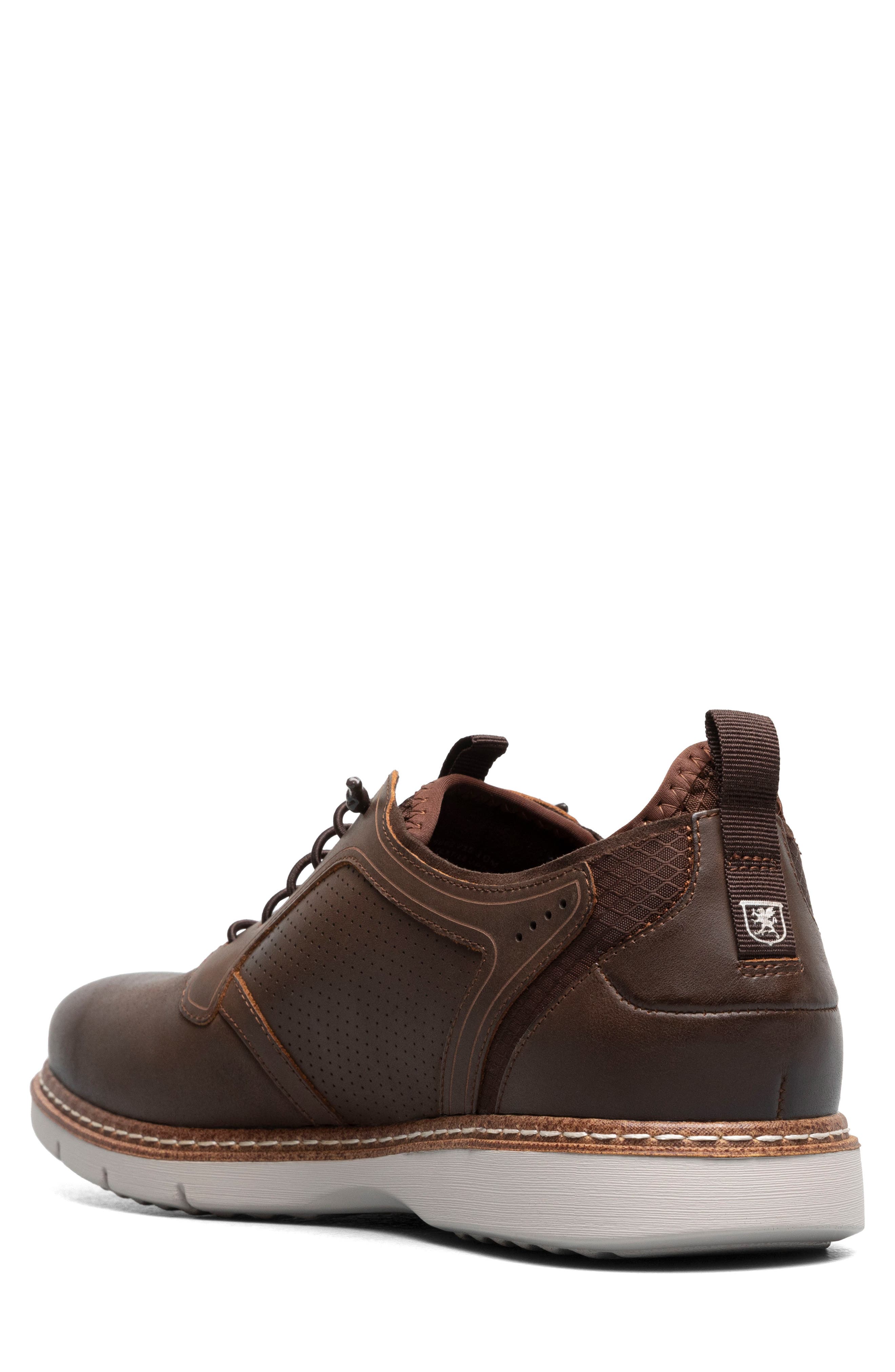 Stacy Adams Sync Perforated Elastic Lace Derby, Alternate, color, Brown Crazy Horse