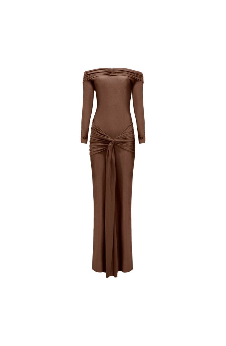 LEDIEL Capuccino Dress, Main, color, Brown