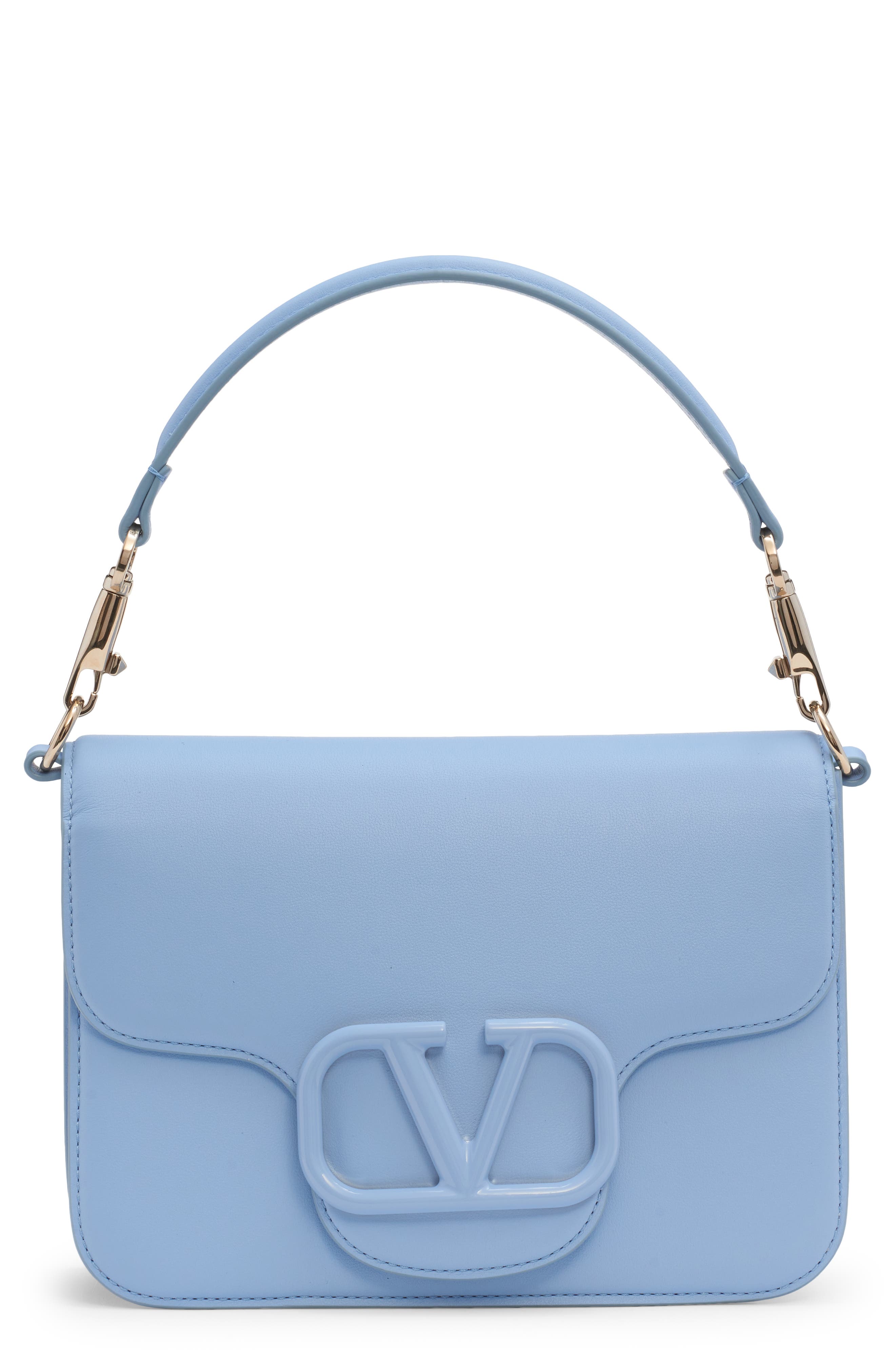 Valentino Garavani Locò Leather Shoulder Bag, Main, color, 