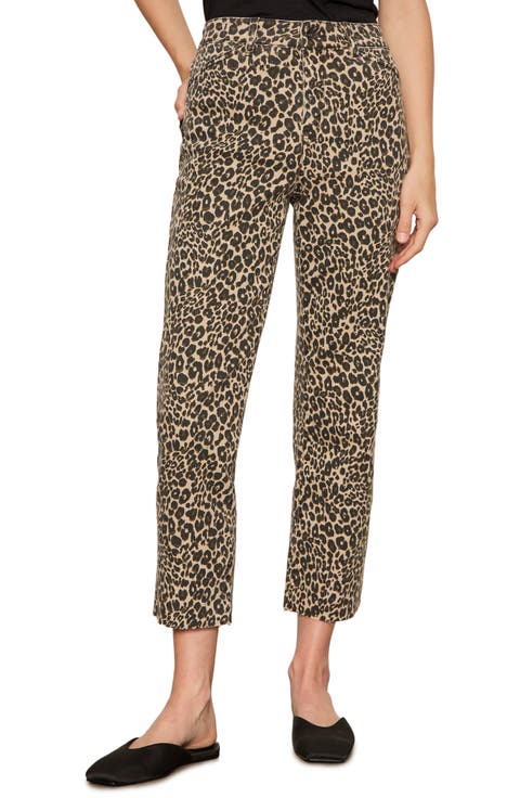 Cadence '90s Raw Hem Crop Straight Leg Jeans (French Kitty)