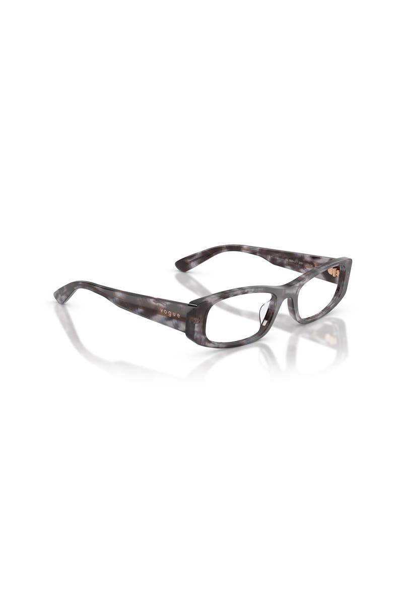 51mm Rectangle optical glasses, Alternate, color, Tortoise