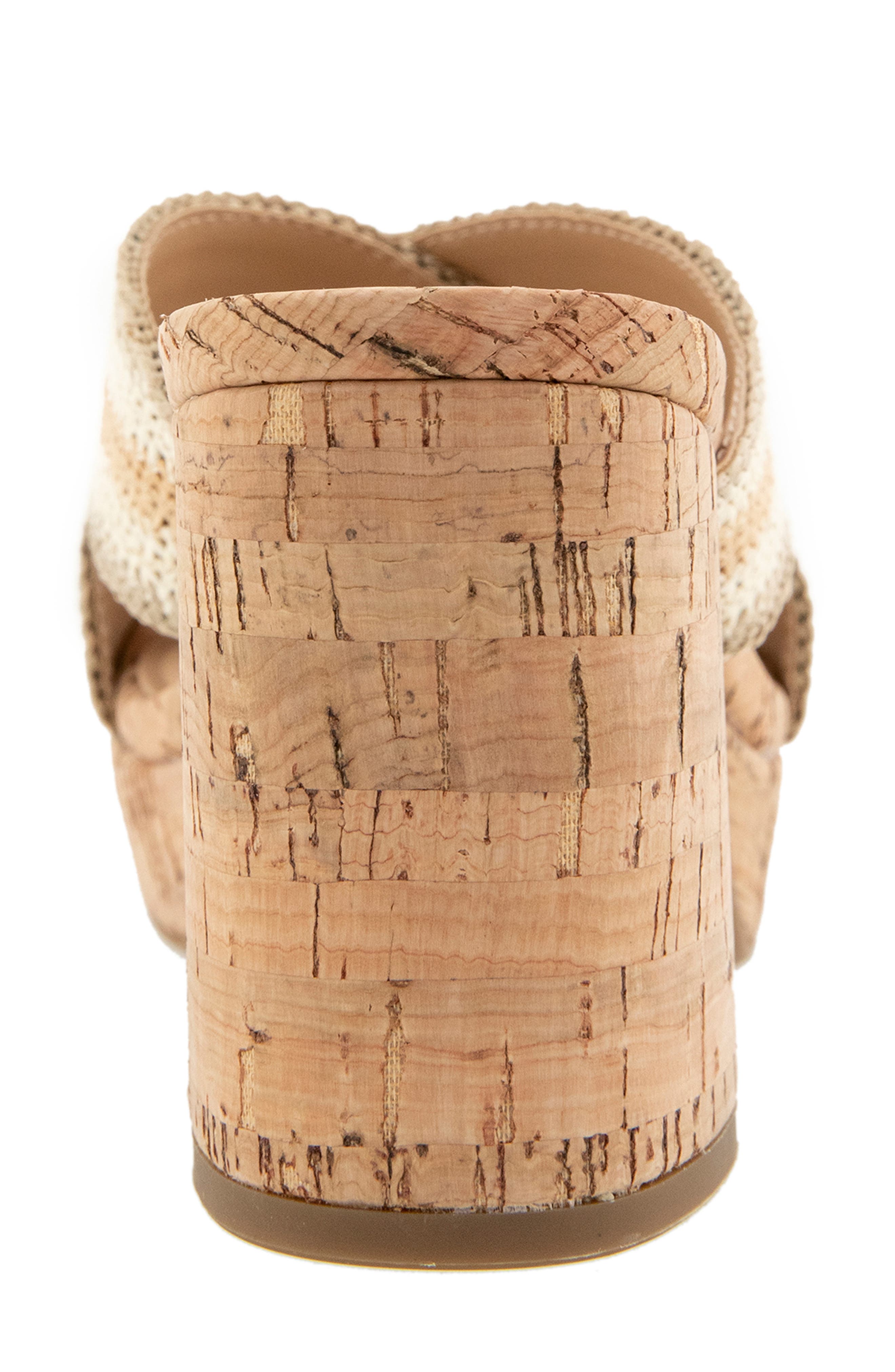 Reeva Slide Sandal, Alternate, color, NATURAL MULTI RAFFIA