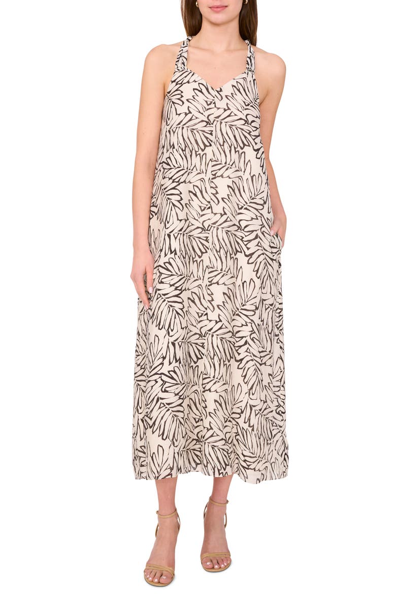Knot Strap Sundress, Main, color, CREAM