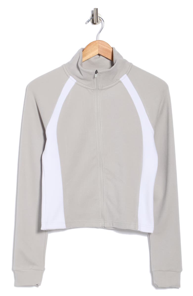 YOGALICIOUS Ultra Mélange Vogue Fit Fleece Full Zip Sweatshirt, Alternate, color, Lunar Dust